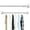White, variant on Bxaolu Closet Rods for Hanging Clothes, 19.5 to 31.5 Inches Adjustable Metal Closet Rod, 1.5 Inches Heavy Duty Clothes Hanging Rod for Closet Wardrobes Laundry RV, Silver
