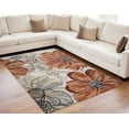 thumbnail image 7 of 5' X 8' Red and Beige Floral Distressed Area Rug, 7 of 7