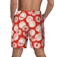 thumbnail image 2 of Lsque Mens Swim Trunks Tomatoes Pattern - Bathing Suit Compression Liner - Beach Swim Shorts Swimwear - (S-3XL) - Stretch Quick Dry -3X-Large, 2 of 9