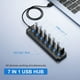 thumbnail image 2 of 7 Puertos USB Hub Splitter Multi Hub USB 3.0 Adapter USB Varios Puertos Adaptador de Corriente con Interruptores y Luces, 2 of 5