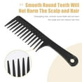 thumbnail image 3 of Wide Tooth Comb for Curly Wet Long Thick Wavy Hair Combs Black for Women Men, 3 of 7