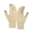 thumbnail image 1 of CSChome Winter Touch Screen Gloves Women Winter Touch Screen Gloves - Thick Plush Knit Color Matching Windproof, 1 of 7