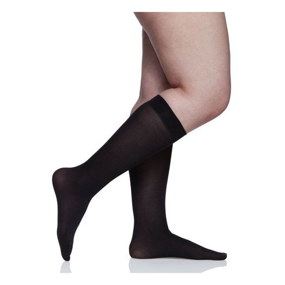 Berkshire Womens Black No Bind Nylon Dress Trouser Socks 10-12