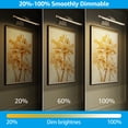 thumbnail image 3 of LEONLITE LED Picture Light, Swivel Metal Artwork Lamps, 15.75 Inch, 2700K/3000K/4000K Selectable, Plug-n-Play & Hardwire Art Lighting, Satin Nickel, 3 of 7