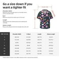 thumbnail image 7 of Xecao offers the Floral Rabbit for Men's Casual Short-sleeved Shirt, a button-up collared shirt with a pocket, perfect for beach vacations and yacht travel in the Medium size., 7 of 7