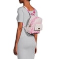 thumbnail image 5 of Luv Betsey by Betsey Johnson Women's Adult Backpack with Front Pocket Pink and White, 5 of 5