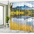 thumbnail image 5 of Ambesonne Nature Shower Curtain, Country Scene and Lake, 69"Wx75"L, Multicolor, 5 of 5