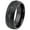 Black, variant on Dome Black IP 8mm Black CZ Eternity Wedding Band Comfort Fit - Mens Tungsten Carbide Ring