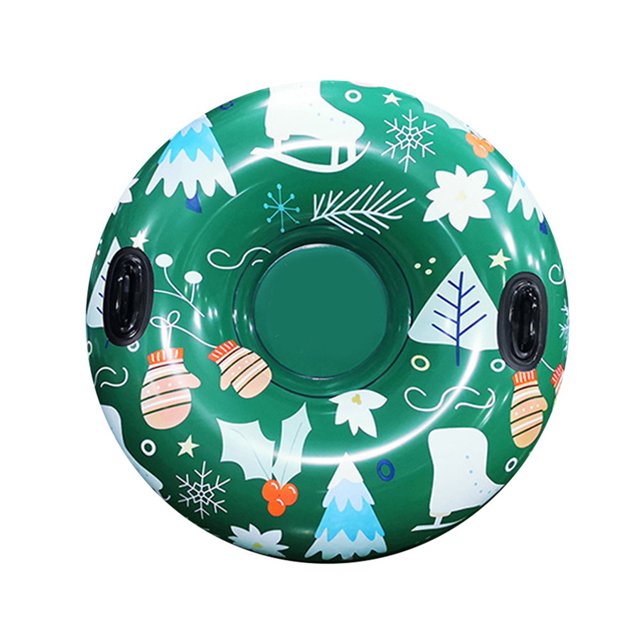 círculo de esquí Neumático de esquí de PVC a prueba de arañazos inflable a prueba de fugas regalo de Navidad suministros de nieve JShteea El nuevo