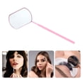 thumbnail image 5 of Espejo de pestañas de patrón cuadrado de 1 pieza de Unique Bargains, acero inoxidable rosa profundo, 5 of 5