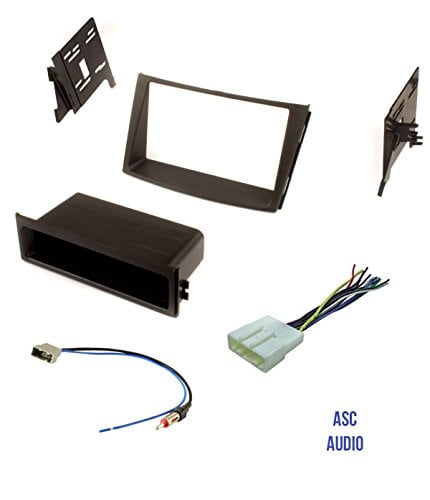 No Factory Premium Amp/JBL ASC Audio Car Stereo Dash Install Kit and Wire Harness for Installing an Aftermarket Single or Double Din Radio for 2009 2010 2011 2012 2013 Toyota Corolla 