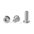 thumbnail image 1 of shiyou-M5 x 16mm 20 Pcs Vis Hexagonale Tête Plate, Acier Inoxydable 304 (18-8), Filetage Complet, 1 of 4