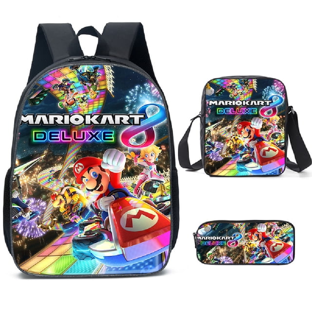 Rick And Morty Sac d'École Trois Pièces, Sac à Dos Multi-Tailles, Sac d'École Étudiant
