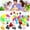 #28 multicolor, variant on Ywuzuh Easter Egg Gifts for B*oys 24PCS Prefilled Eggs Filled with Mini Animals Toy for Easter Hunt, Basket Stuffers Fillers, Classroom Prize Supplies and Party Favor