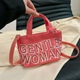 thumbnail image 2 of Gentlewoman®Tote Bag Canvas Crossbody bag Handbags Handheld Shoulder Bag with Zipper Purse for School Travel,Pink, 2 of 8