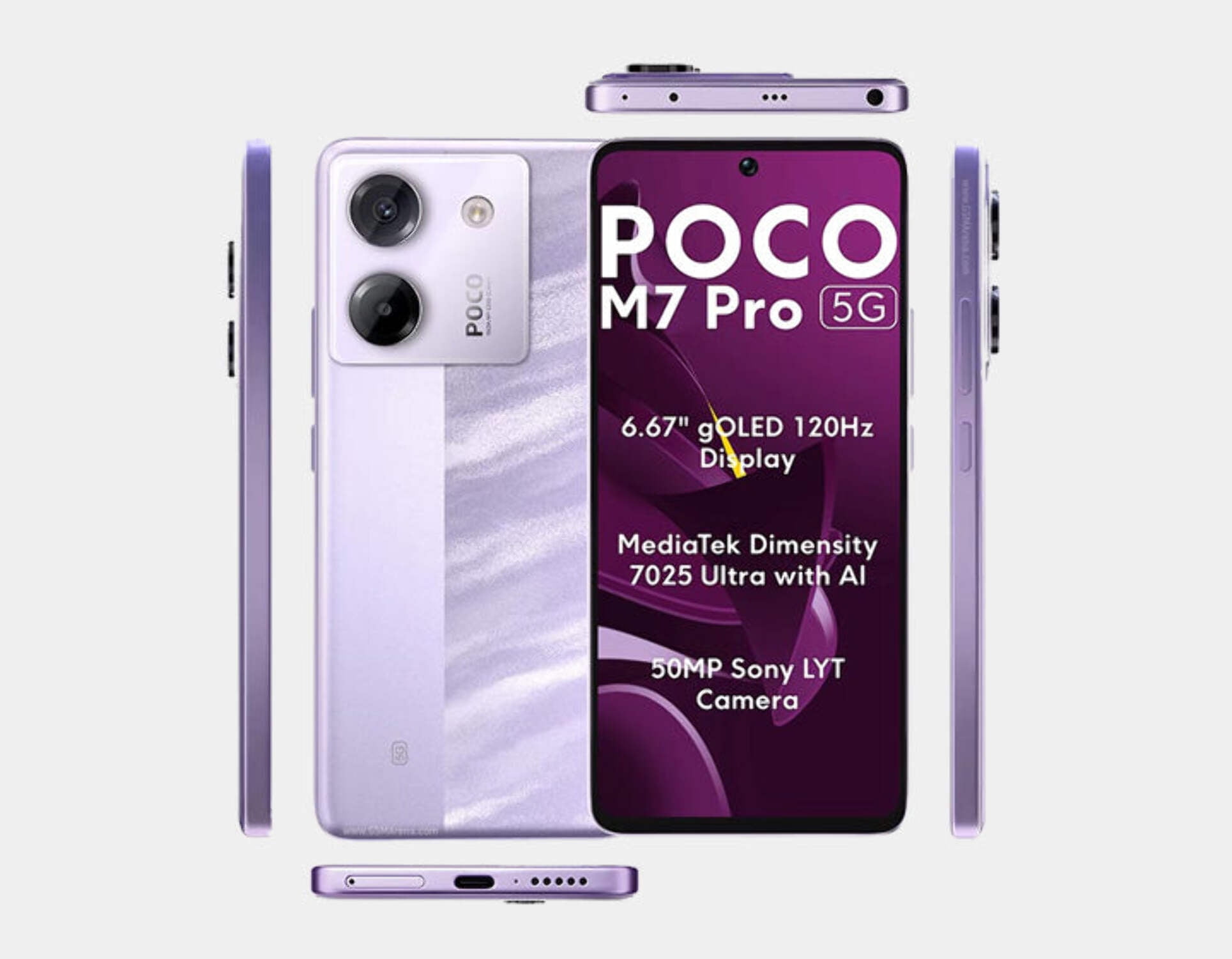 Xiaomi Poco M7 Pro 5G Dual SIM 256GB ROM 12GB RAM GSM Unlocked