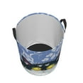 thumbnail image 3 of LNWH Laundry Basket Organizer, Blue Branch Cat Pattern Foldable Laundry Hamper With Handles Waterproof, Small, 3 of 8