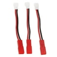 thumbnail image 3 of MX2.0 To JST Plug Converter, 3Pcs Safe Black Red 74mm Length RC JST Plug Adapter Flexible Reliable  For 1/24 RC Cars, 3 of 8