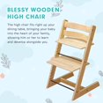 thumbnail image 2 of MotionGrey Blessy Cadre de Chaise Haute en Bois Seulement - la Solution Parfaite de Chaise Haute pour Bébé Réglable pour Vos Bébés et Tout-Petits Ou comme Chaise de Salle à Manger. (6 Mois jusqu'à 250 Lb) - Bois, 2 of 6