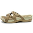 thumbnail image 2 of GP Signature Slide Sandals for Women: 7534 Tan, EU40 (US Size 9 - 9.5), 2 of 7