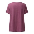 thumbnail image 4 of Sexy Dance Summer Tops For Women Short Sleeve Casual Blouse Ladies Boho T-Shirt Basic Tee Tops Loungewear, 4 of 6