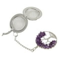 thumbnail image 3 of Amethyst Tea Strainer,Tea Infuser Artificial Crystal Tea Filter Stainless Steel Tea Filter Superior Craftsmanship, 3 of 8
