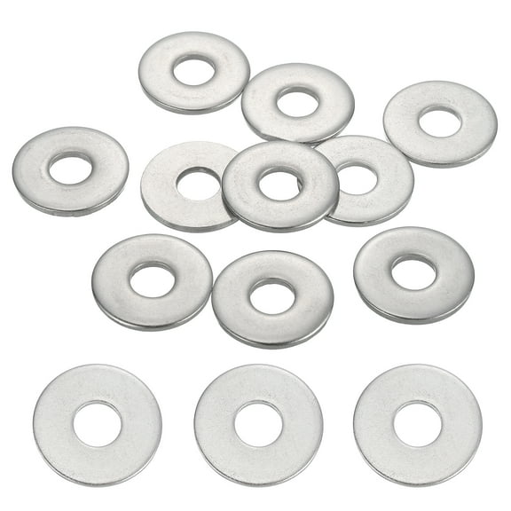 10 Pcs M8 304 Stainless Steel Flat Washers 8mm ID 24mm OD 2mm Thick, Silver