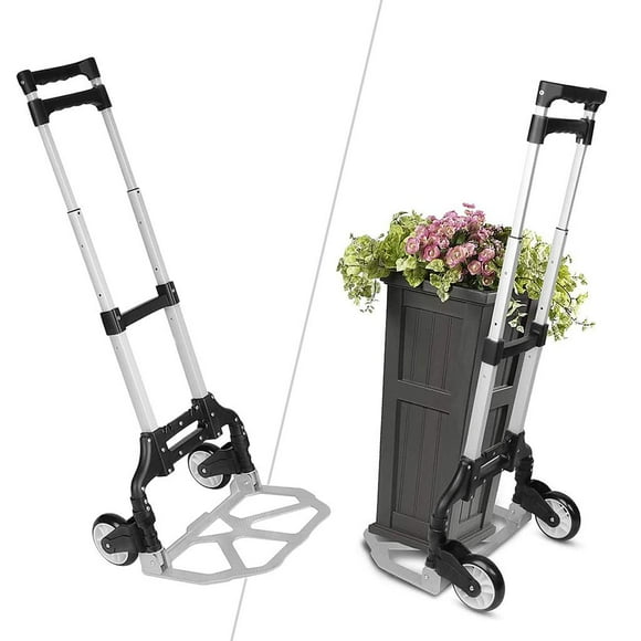 Aluminum Alloy Folding Hand Truck Wheel Barrow Cart for Luggage Airport