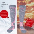 thumbnail image 3 of Calcetines térmicos de invierno con carga USB y calefacción para pies completos Calcetines térmicos eléctricos para esquí, 3 of 5