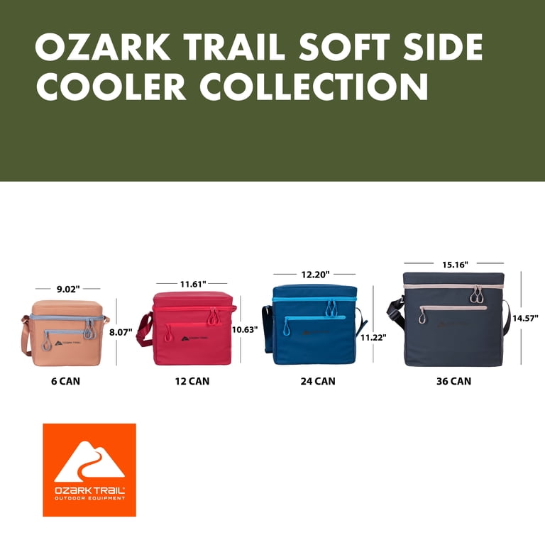 Ozark Trail Tan 6-Can Soft-Sided Cooler with Removable Hard Liner