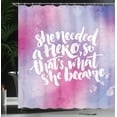 thumbnail image 4 of Ambesonne Feminist Shower Curtain, Theme Female Hero, 69"Wx84"L, Multicolor, 4 of 5