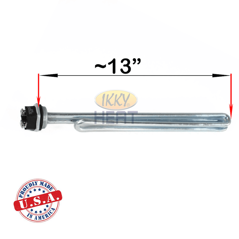 IKKY HEAT, Heating Element HE9K240VSS, 9000W-240V, Compatible with Bostemp, EcoSmart, Eemax, iHeat, Rheem, Richmond, Titan Water Heaters, Stainless Steel Material