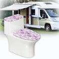 thumbnail image 6 of HELLHERO Fits All Toilet Shapes Polyester Toilet Lid Cover and Toilet Tank Lid Cover, Easy to Install Dust-Proof Lid Cover Set for Toilet for Bathroom Home Comfort, 6 of 8