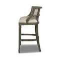 thumbnail image 5 of Jennifer Taylor Home Paris 30.5" Farmhouse Bar Stool with Backrest Light Beige, 5 of 15