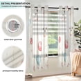 thumbnail image 3 of Yayeee Window Curtains Light Filtering 63"x52" Grommet Panel Pair Home Living Room Decor, Dogs Cherry Pattern, 3 of 7