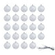 thumbnail image 2 of Vankin - Juego de 24 adornos navideños de espuma irrompible, bolas de nieve blancas con cordón, decoración festiva para árboles (liquidación), 2 of 5
