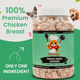 thumbnail image 2 of Chef Kitty Chicken Freeze-Dried Treats for Cats and Dogs, 3.5 oz, 2 of 9