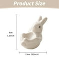 thumbnail image 3 of 1 Egg Tray Clearance! Ceramic Egg Cup Ceramic Rabbit Egg Cup Creative Ceramic Bunny Egg Cup Holder Porcelain Egg Cup for Soft Boiled Egg Home Decor Kitchen Utensils Easter Bunny Egg Stand Decoration, 3 of 7