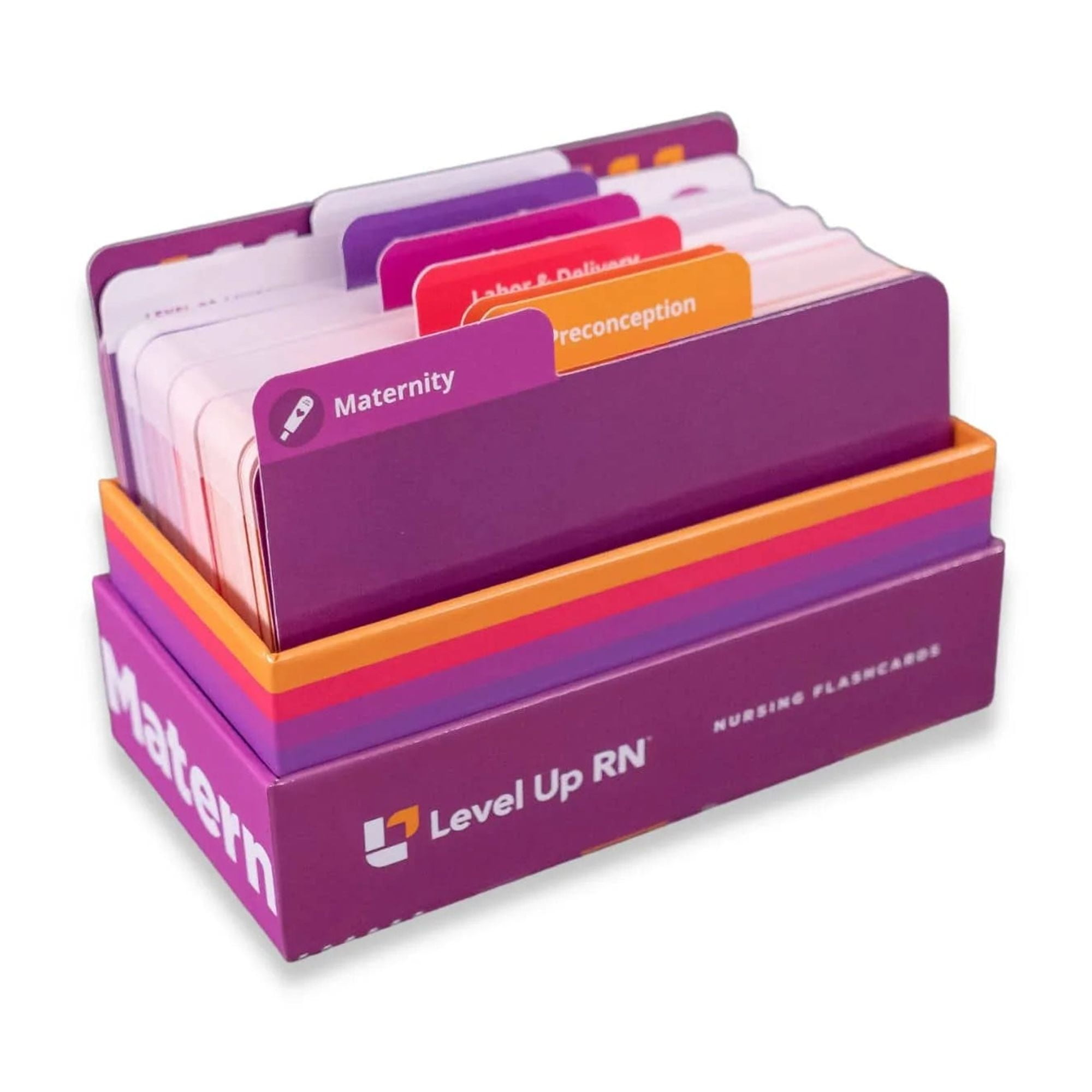 Level UP RN Maternity LPN RN Review Flash Cards-Essential Info for Nursing School 3" x 5", 140 Count