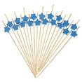 thumbnail image 1 of Uxcell 100Pcs Palillos de cóctel en forma de estrella de bambú para bebidas, alimentos y frutas, azul, 1 of 6