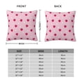 thumbnail image 3 of Rateoe Strawberry And Heart Pattern Throw Pillow Cover Premium Pillow Stuffer Sham Square for Decorative Cushion Bed Couch Sofa(Pillow insert not included), 3 of 8