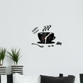 thumbnail image 4 of kiplyki Coffee Diy Acrylic Shape Removable 3D Mirror Wall Sticker Decorative Clock, 4 of 4