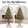 thumbnail image 4 of 33.5" Champage Sequin Christmas Tree Collar - 6-Piece Set, Elegant Base Cover for Holiday Home Decor, 4 of 7