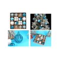 thumbnail image 2 of 42Pcs Christmas Baubles Balls Ornaments Set Color Theme Painting & Glittering Xmas Tree Pendants Decorative Hanging, 2 of 11