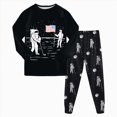 thumbnail image 3 of KPOPLK Pajamas for Boys Space Graphic Print 2-Piece PJs Long Sleeve Sets Sleepwear 2-8Years,Size 7-8 Years, 3 of 9