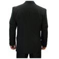 thumbnail image 3 of Sharp Hand Tailored Men 2B Dress Blazer w/1 Pair of Socks, Size 36S-62L - Black 54L, 3 of 4