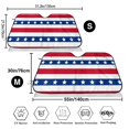 thumbnail image 3 of Uemuo American Patriotic Stars And Stripes Pattern Accordion Car Windshield Sun Shade, Foldable Reflective Sun Visor for Car, Reflector Windshield Sunshade-, 3 of 7