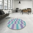 thumbnail image 3 of Ahgly Company Indoor Rectangle Patterned Slate Blue Grey Novelty Area Rugs, 3' x 5', 3 of 6