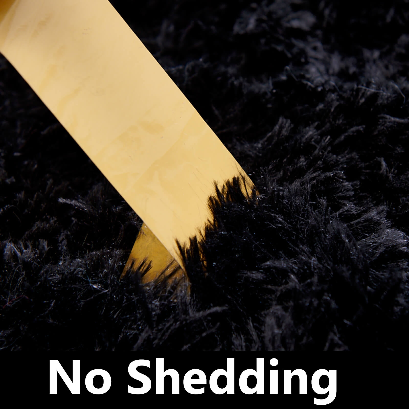 BRICHOEE 8 x 10 Shag Area Rugs, Soft Indoor Modern Nursery Rug, Plush Shaggy Throw Carpets for Boy and Girls Room Dorm Living Room Black