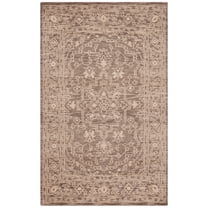 SAFAVIEH Kenya Gracelyn Oriental Area Rug, Brown/Beige, 5' x 8'